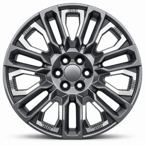 Gun Metal + Chrome Inserts