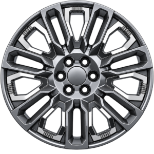 Gun Metal + Chrome Inserts
